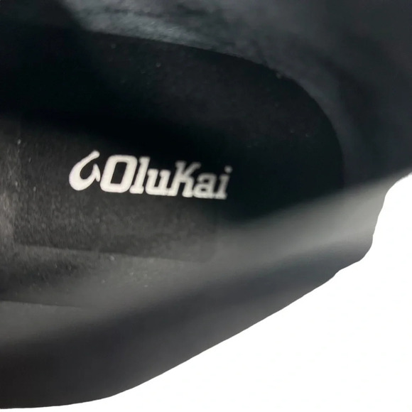 OluKai Nalukai Kapa Boot Black Waxed Canvas High Top Shoe Water Resistant. Sz: 9
